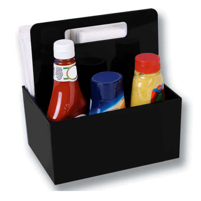 Custom Plastic Condiment Caddy with Handle