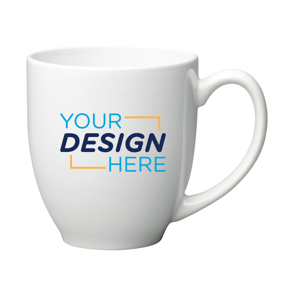 16 oz. Ceramic Bistro Mugs – Custom Logo Imprinted