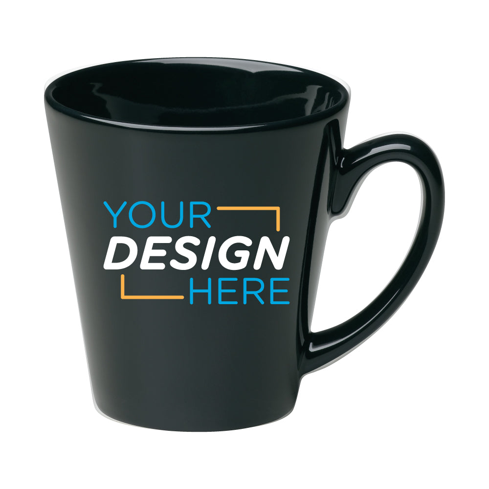 12 oz. Funnel Café Latte Mug – Custom Logo Imprinted