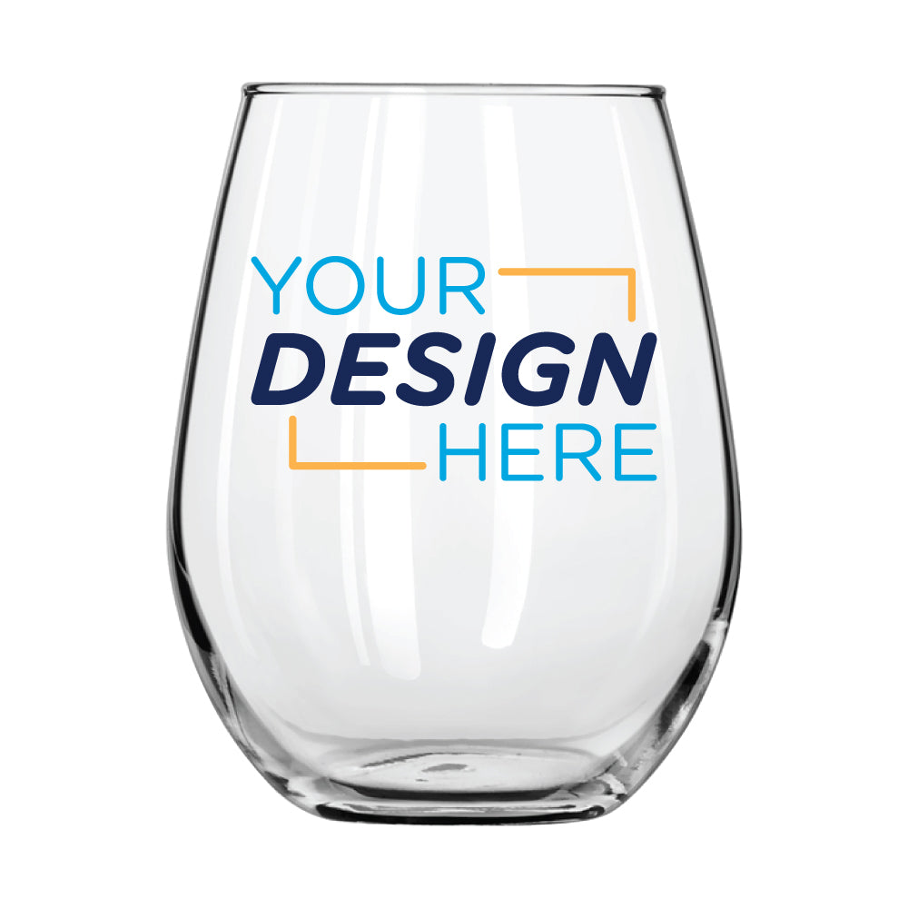 11.75 oz. Libbey Stemless Wine Glass – Custom Logo Imprinted – Libbey 217