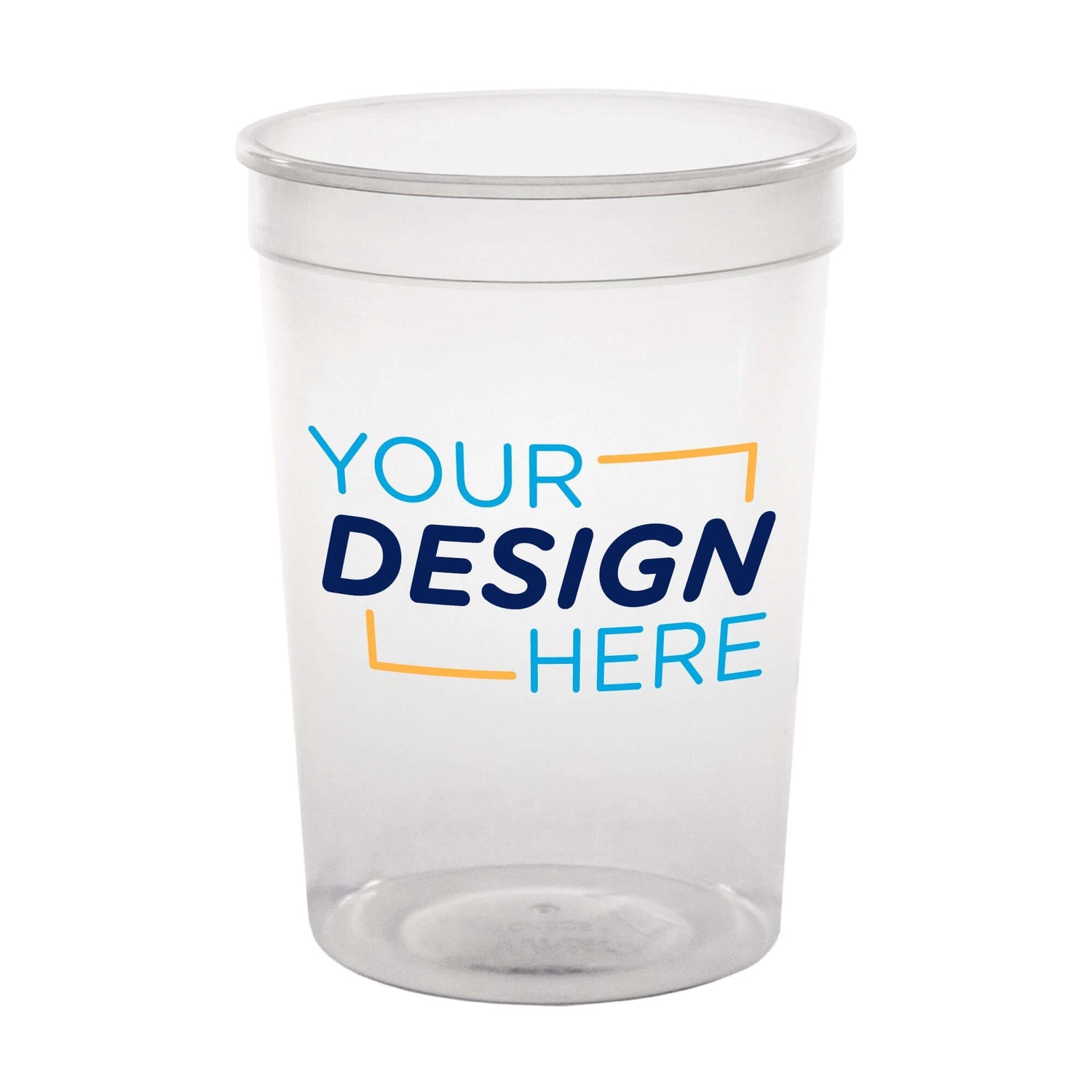 Clear Custom 12 oz Smooth Stadium Cup