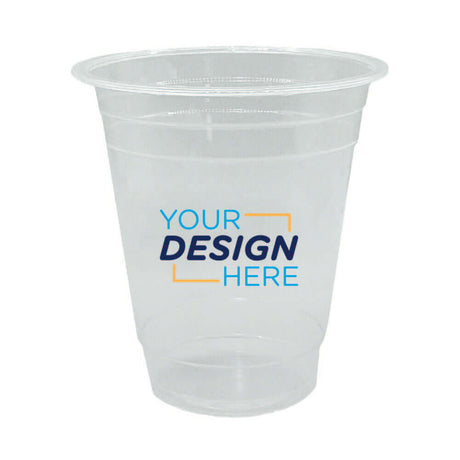 Custom 12oz Clear PLA Plastic Cup with Your Design Here Logo