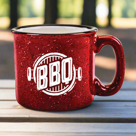 Custom 15 oz Campfire Mug - Red and White