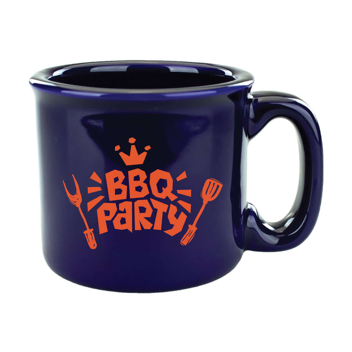 Custom 15 oz.  Campfire Mug - Solid Cobalt Blue