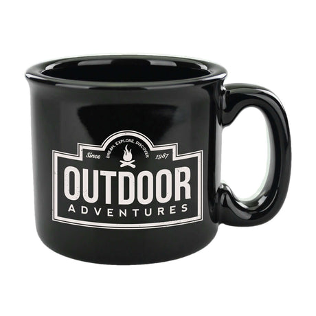 Custom 15 oz.  Campfire Mug - Solid Black