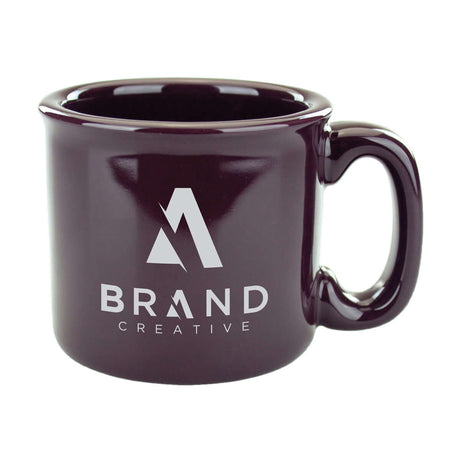 Custom 15 oz.  Campfire Mug - Solid Dark Plum
