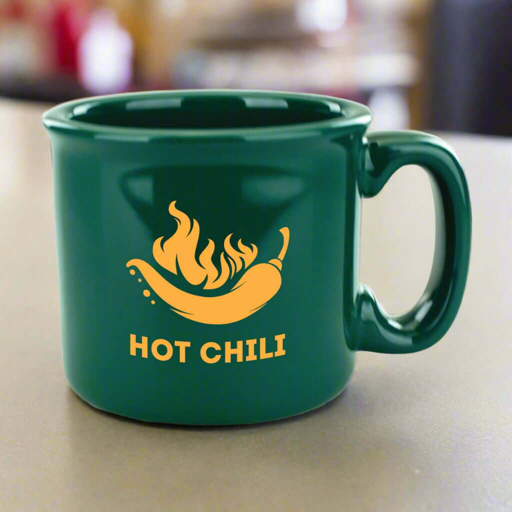 Custom 15 oz.  Campfire Mug - Solid Green