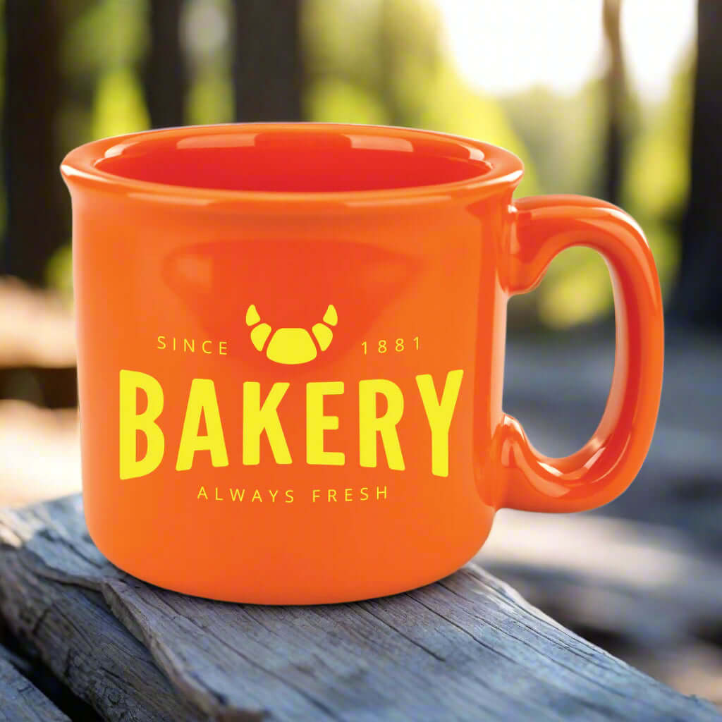 Custom 15 oz.  Campfire Mug - Solid Orange
