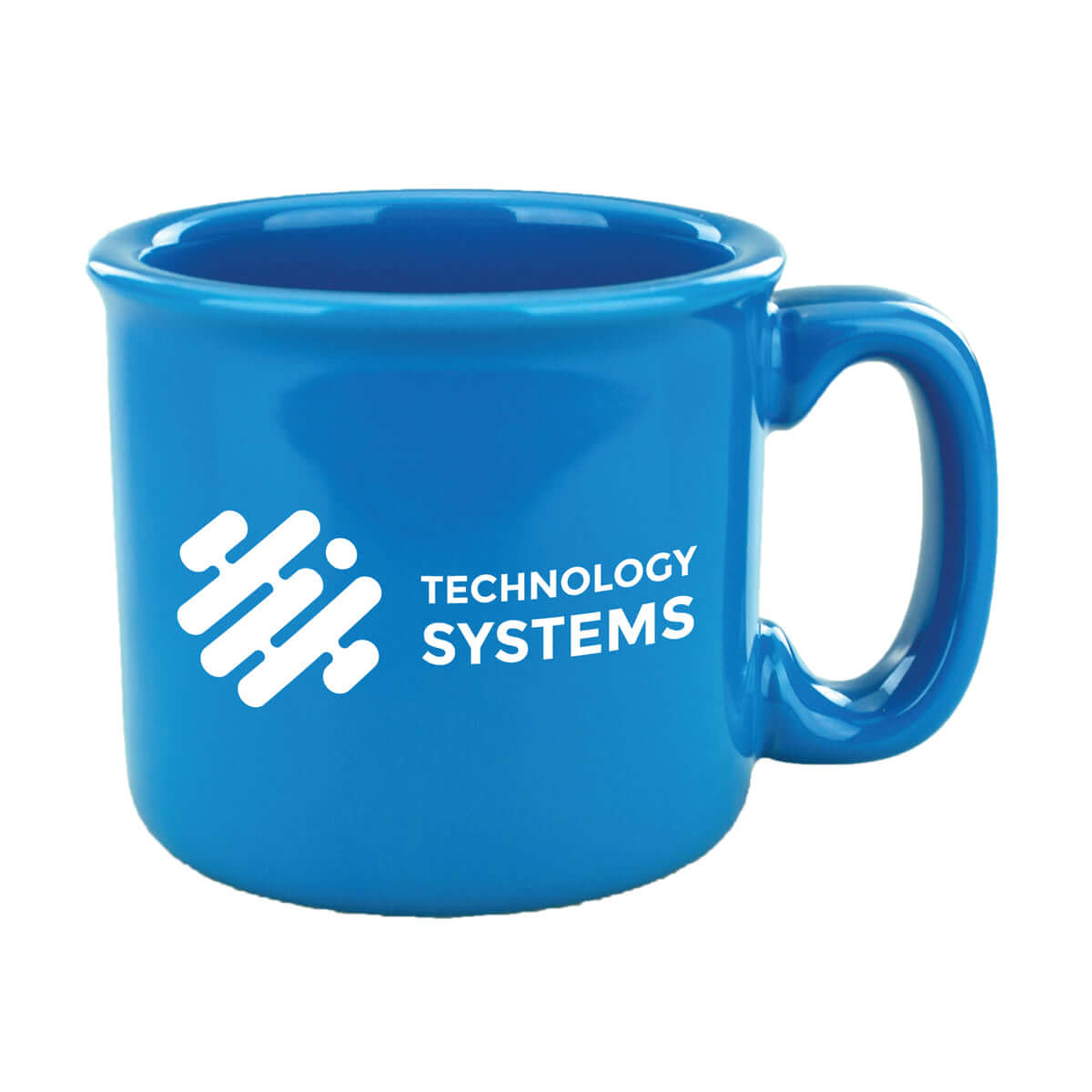 Custom 15 oz.  Campfire Mug - Solid Hawaiian Blue