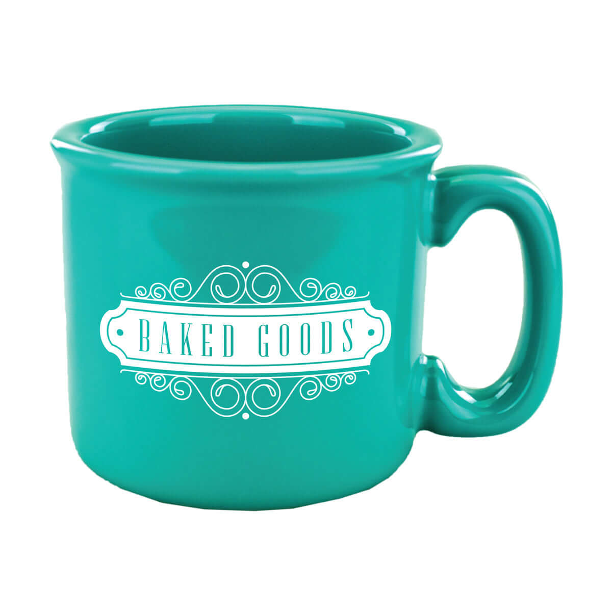 Custom 15 oz.  Campfire Mug - Solid Aqua