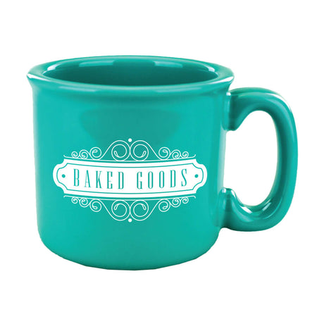 Custom 15 oz.  Campfire Mug - Solid Aqua