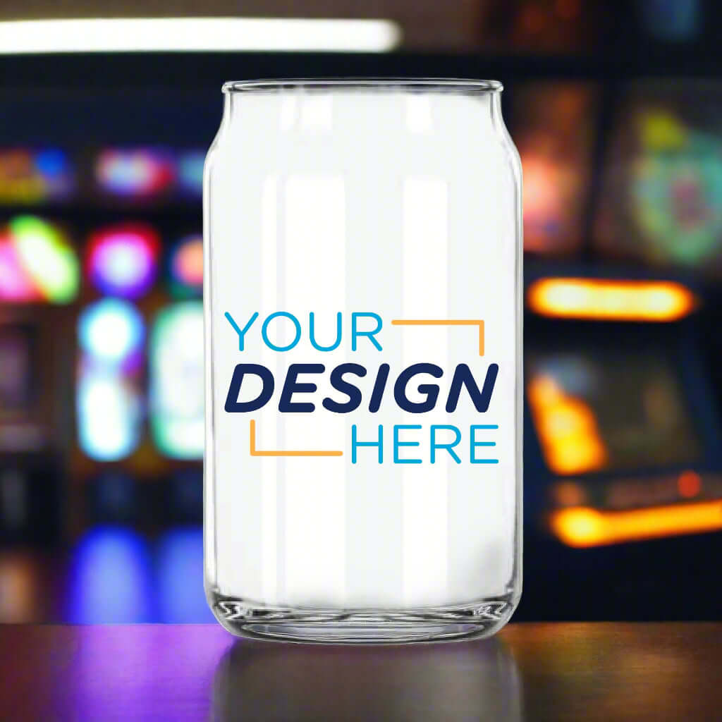 Custom 5 oz Libbey Can Glass Taster with personalized design option, perfect for tastings and promotions.