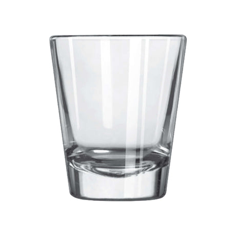 Custom 1.75 oz Libbey shot glass showcasing sleek design, ideal for drinks and branding.