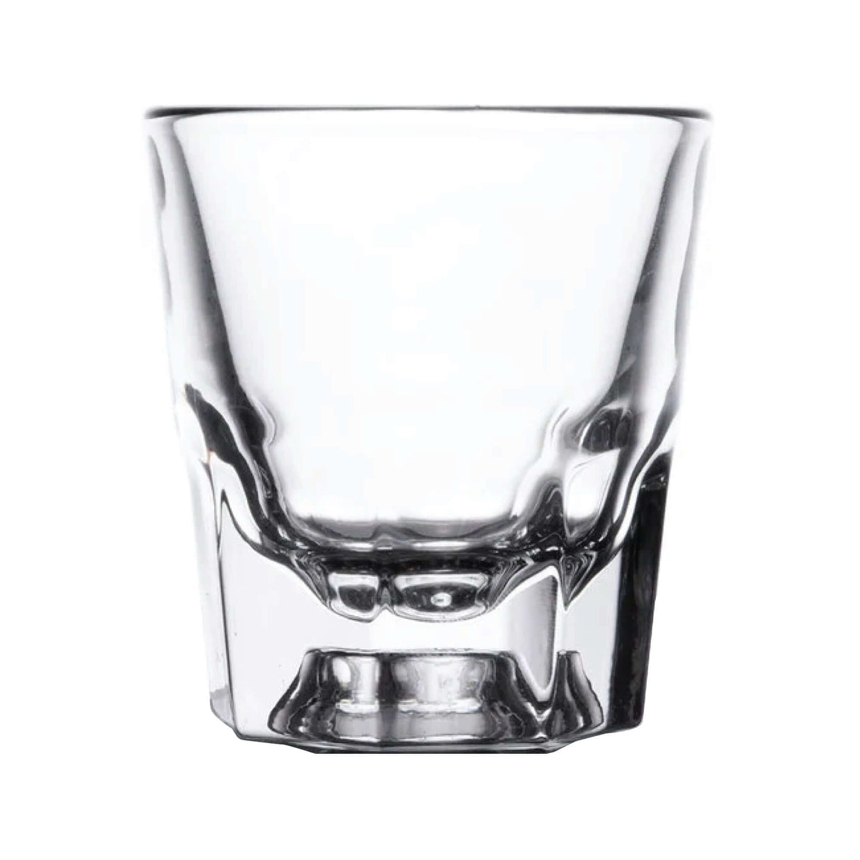 Custom Libbey 4 oz Rocks Old Fashioned Shot Glass for whiskey and cocktails, featuring classic design and premium glass.