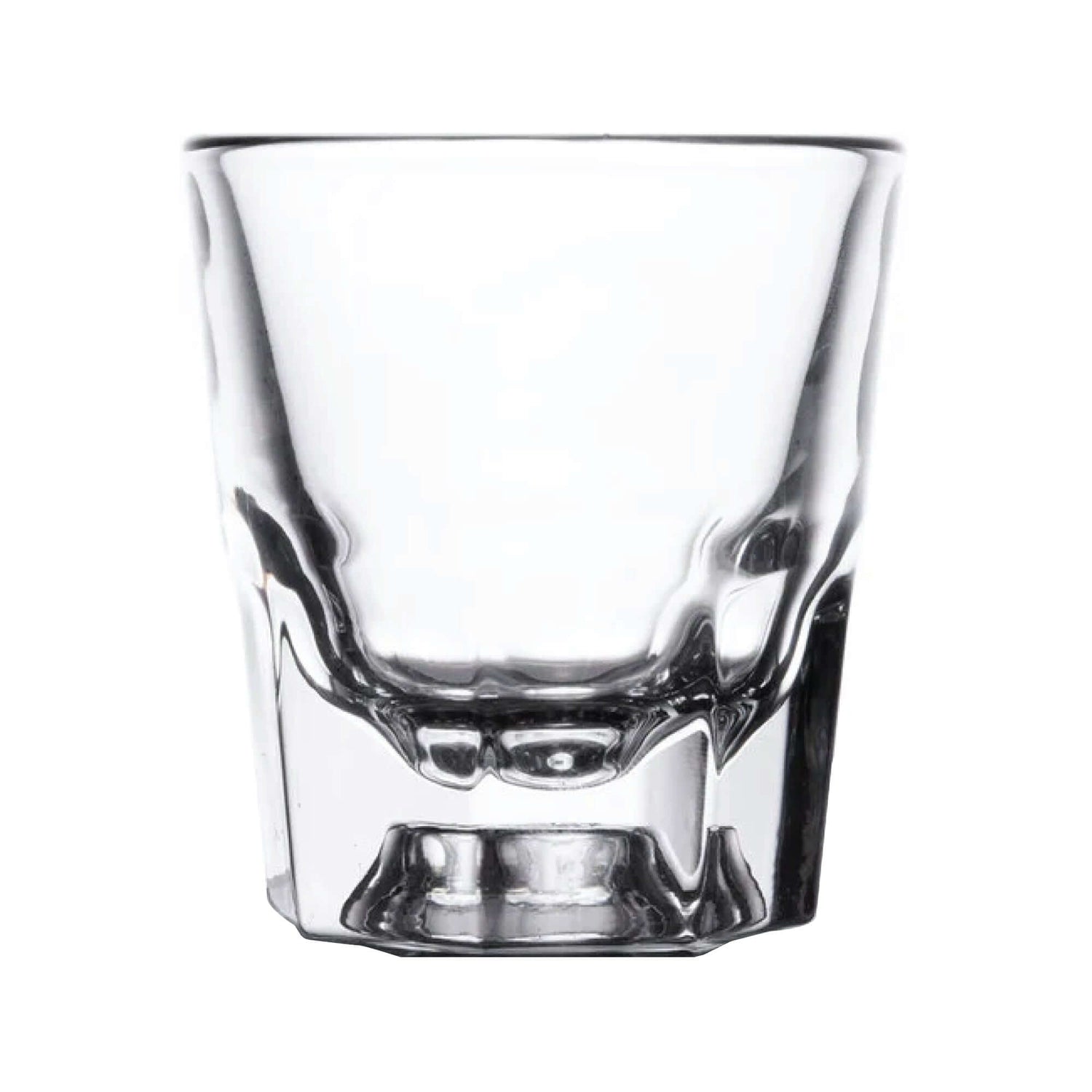 Custom Libbey 4 oz Rocks Old Fashioned Shot Glass for whiskey and cocktails, featuring classic design and premium glass.