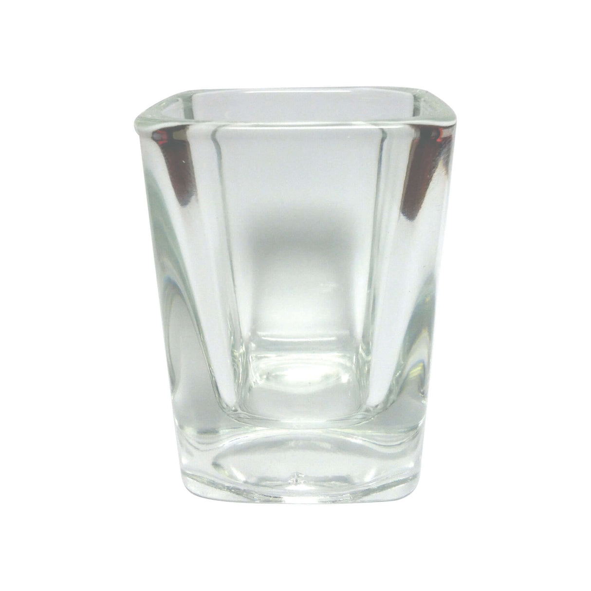 Custom 2 oz Libbey Prism Shot Glass with geometric design, perfect for upscale events and vibrant logo printing.