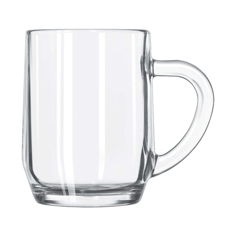 Custom Libbey 10 oz All-Purpose Glass Mug, clear glass design, perfect for coffee or iced tea.