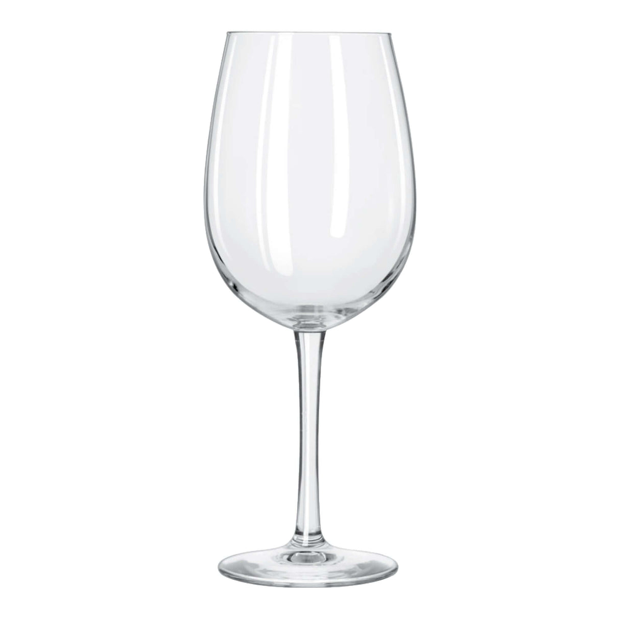 Custom 16 oz Libbey Reserve Wine Glass with elegant silhouette and large capacity for wine presentation.