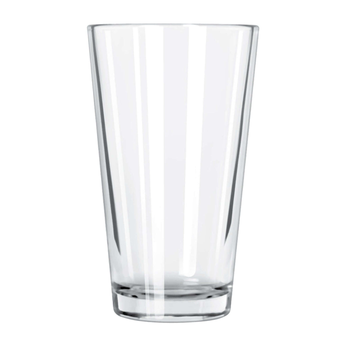 Custom Libbey 20 oz pint glass, durable and stackable, perfect for bars and restaurants.