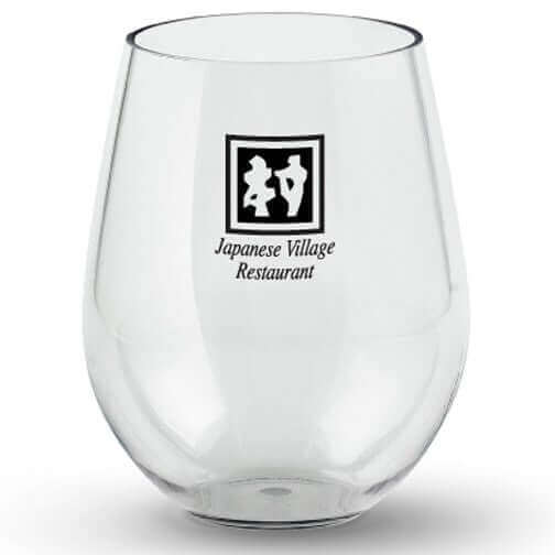 Custom 20 oz Acrylic Stemless Wine Glass