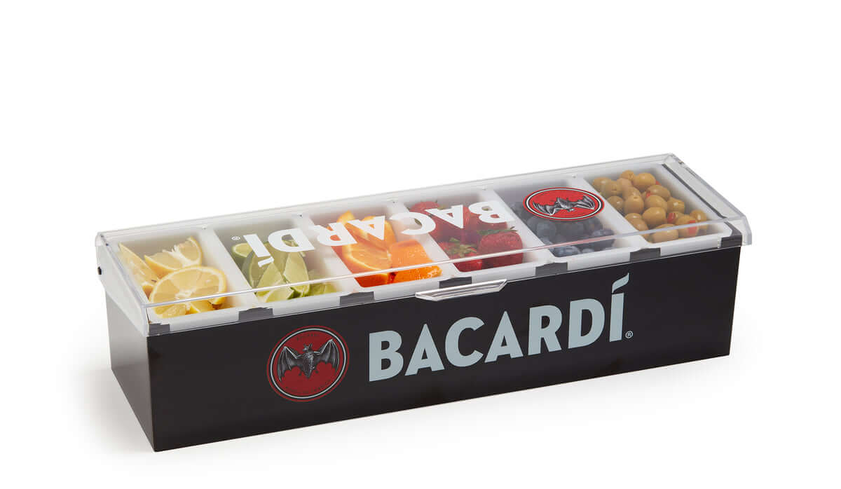 Custom 6-Cup Condiment Tray with Solid Base