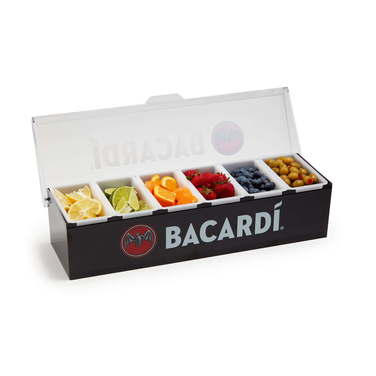 Custom 6-Cup Condiment Tray with Solid Base