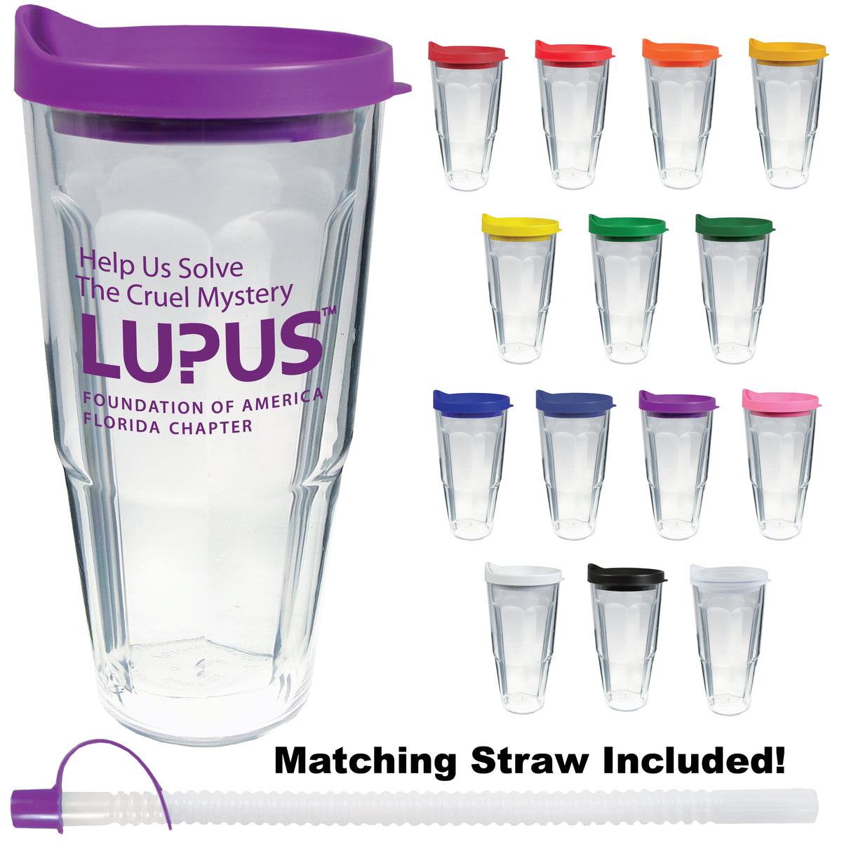 24oz Thermal Dual Walled Travel Tumbler - Screen Print