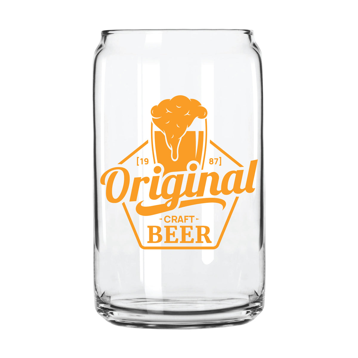 Custom 16 oz. Can Glass – Modern Branded Drinkware