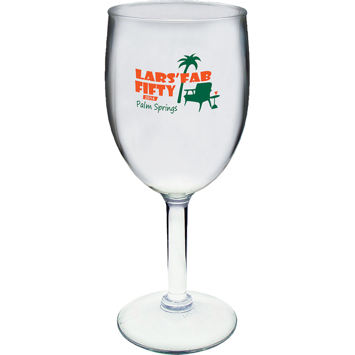 8oz Plastic Rounded Wine Glass