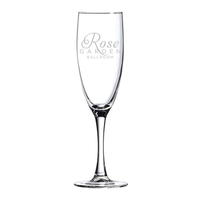 Custom 5.75 oz. Nuance Flute Wine Glass