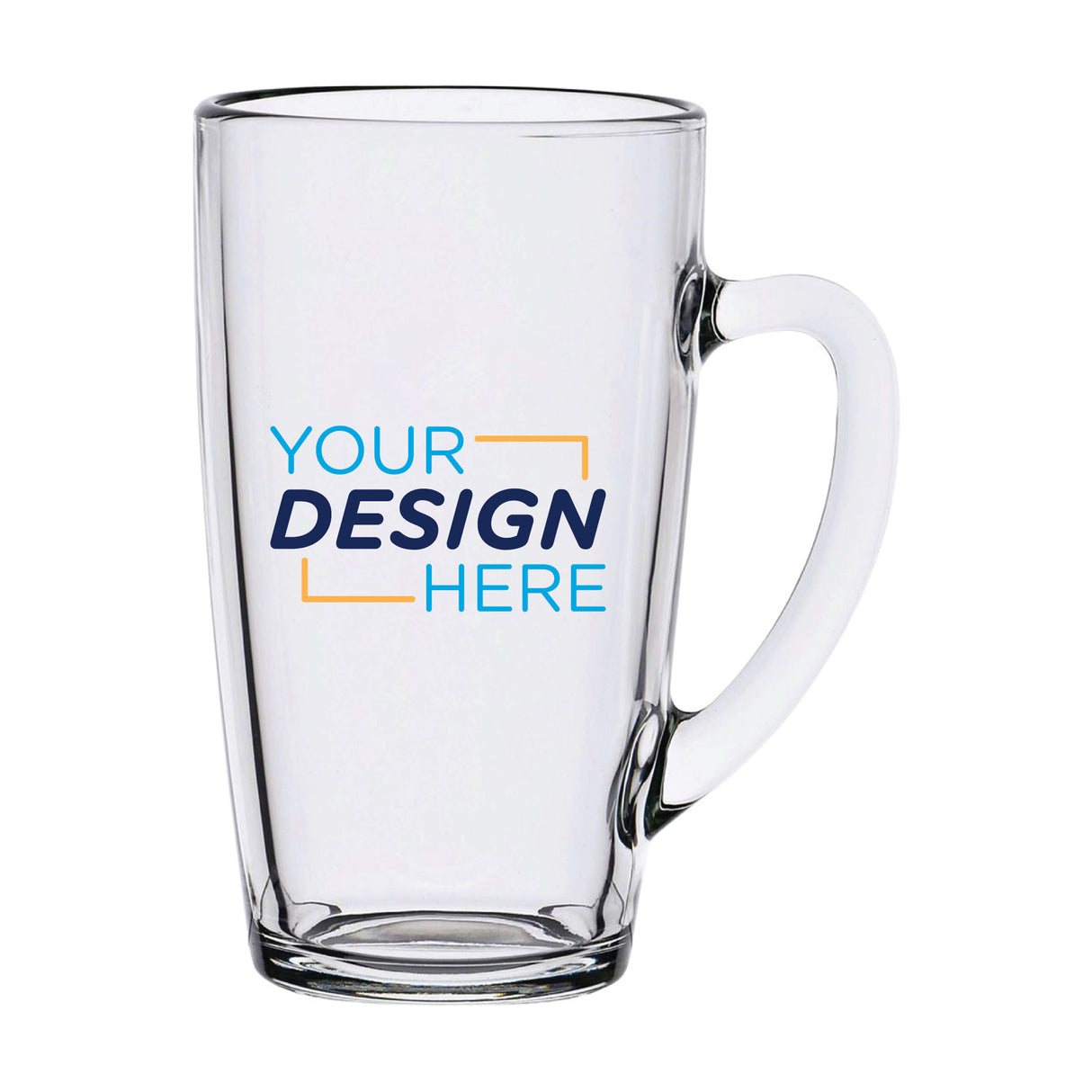 Custom 13.5 oz New Morning Glass Mug – Stylish Branded Drinkware