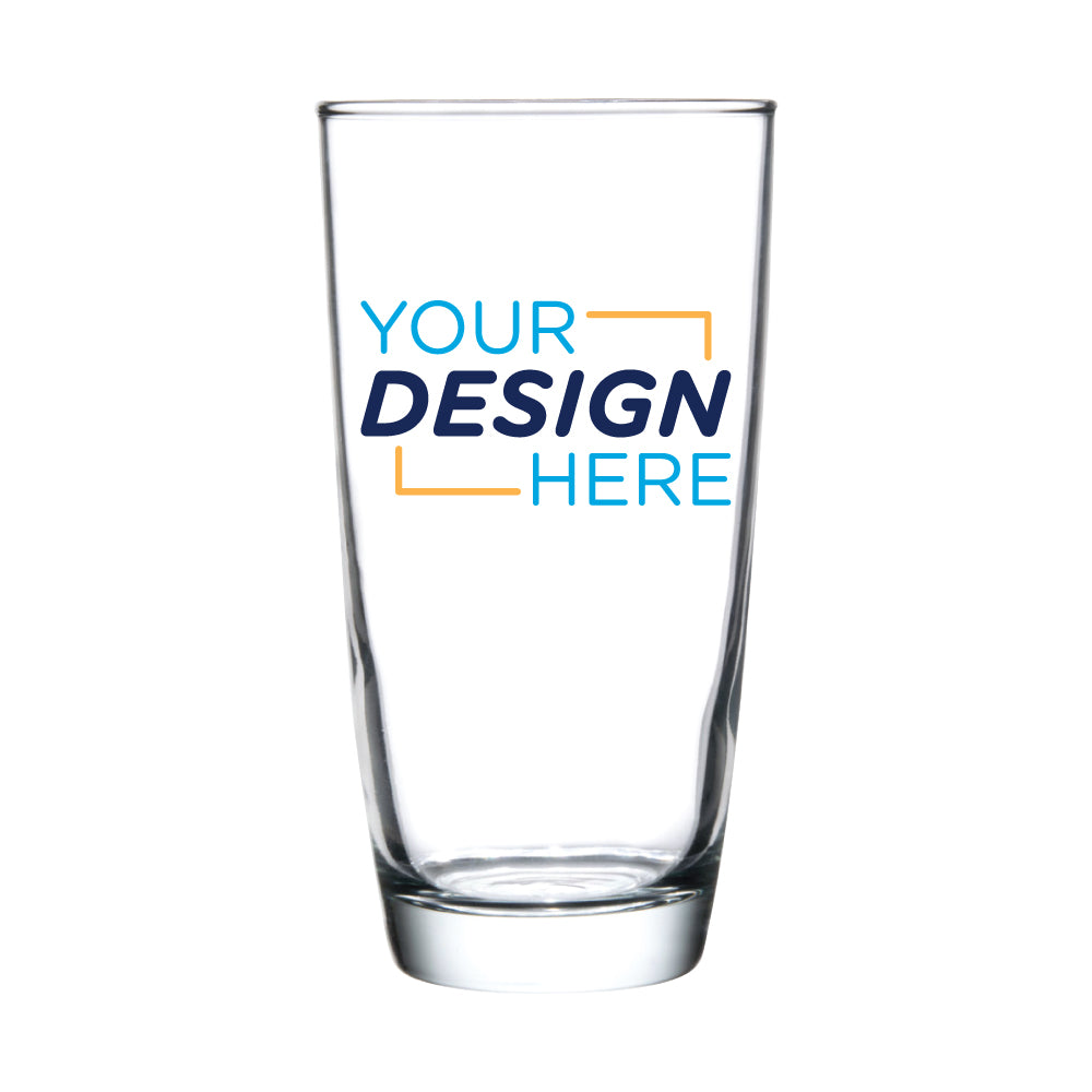 16 oz. Excalibur Hi Ball Beverage Glass – Custom Logo Imprinted