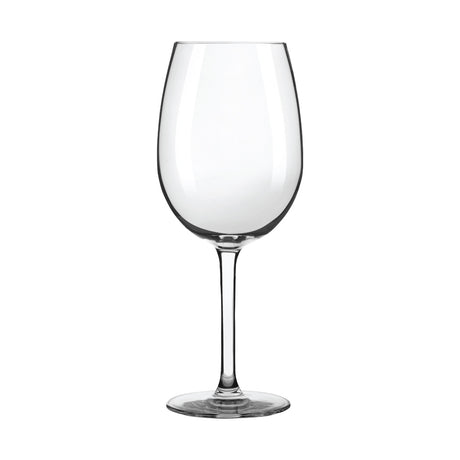 16 oz. Libbey Contour Custom Logo Wine Glass featuring a sleek profile and tall bowl for enhancing aroma and flavor.