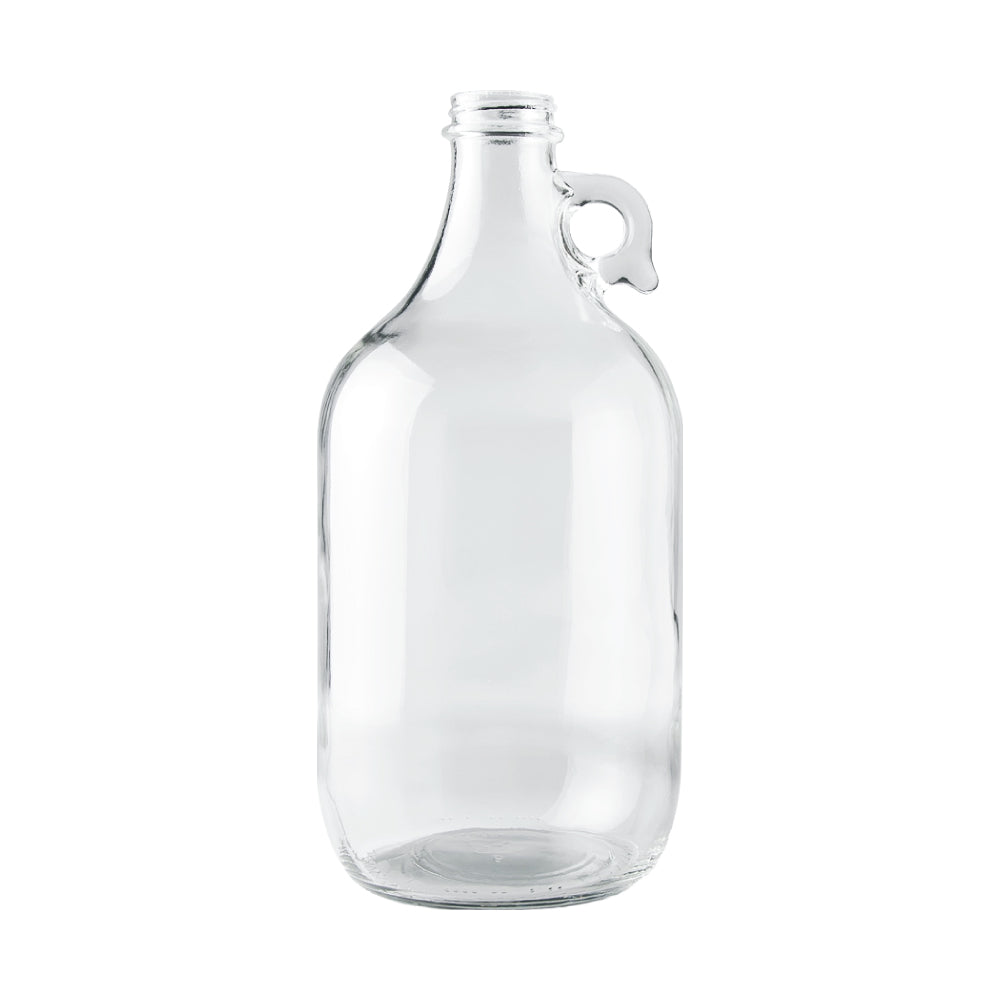 64 oz. Clear Glass Growler – Custom Logo Imprinted