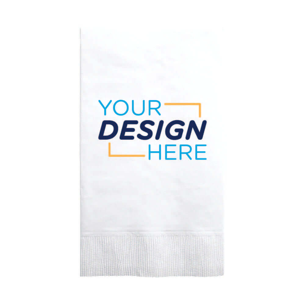 Custom Printed 2-Ply Dinner Napkin with Your Design Here Logo