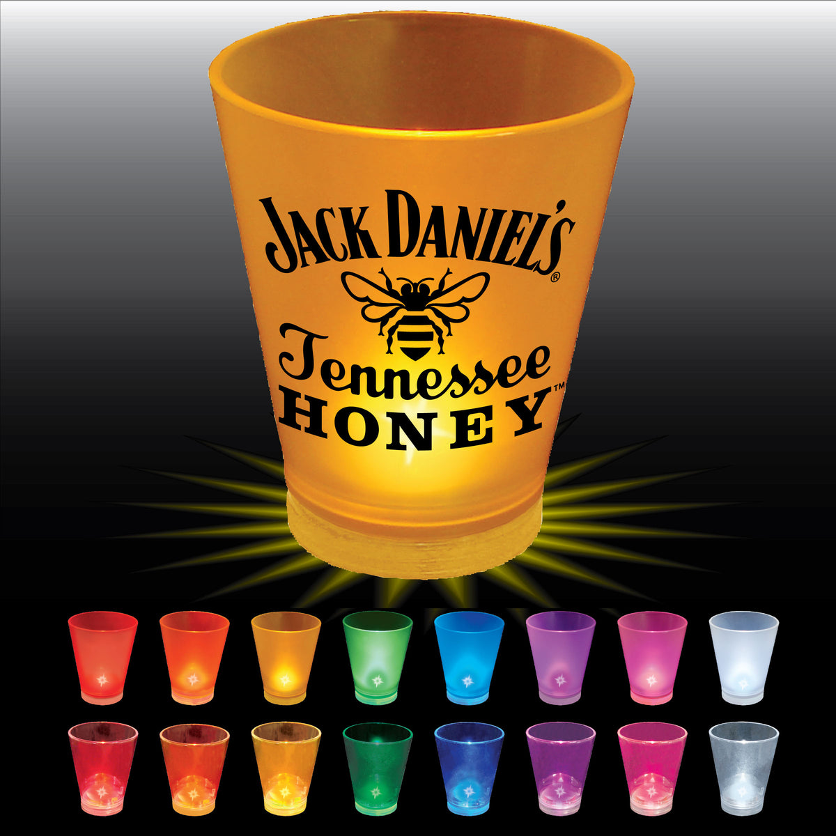 1.5 oz Light Up Plastic Standard Shot Glass