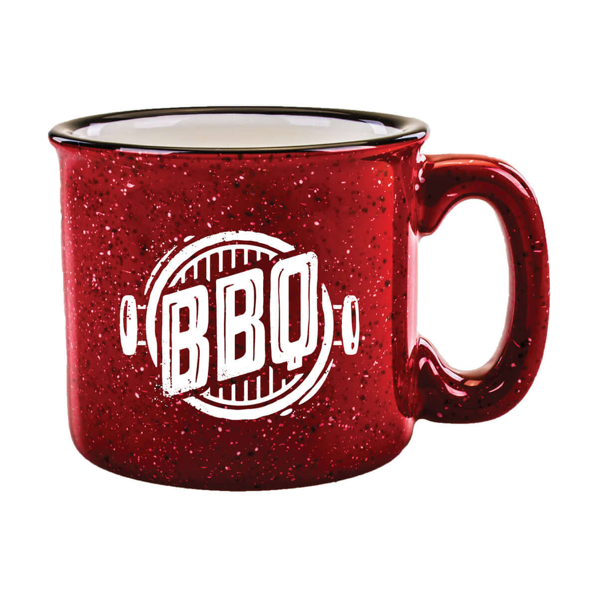 Custom 15 oz Campfire Mug -  Red and White