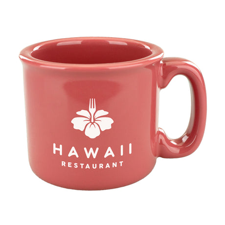 Custom 15 oz.  Campfire Mug - Solid Coral