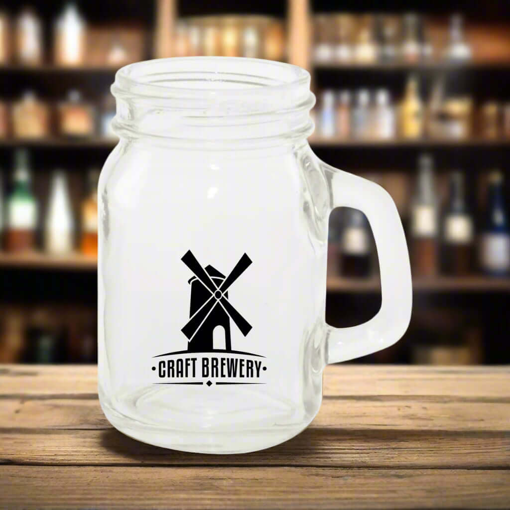 Custom 3.7 oz Mini Mason Drinking Jar Taster Glass