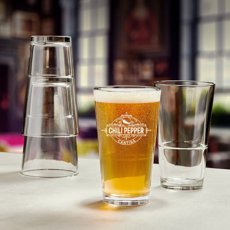 Custom 16oz Stackable Mixing Glass 
