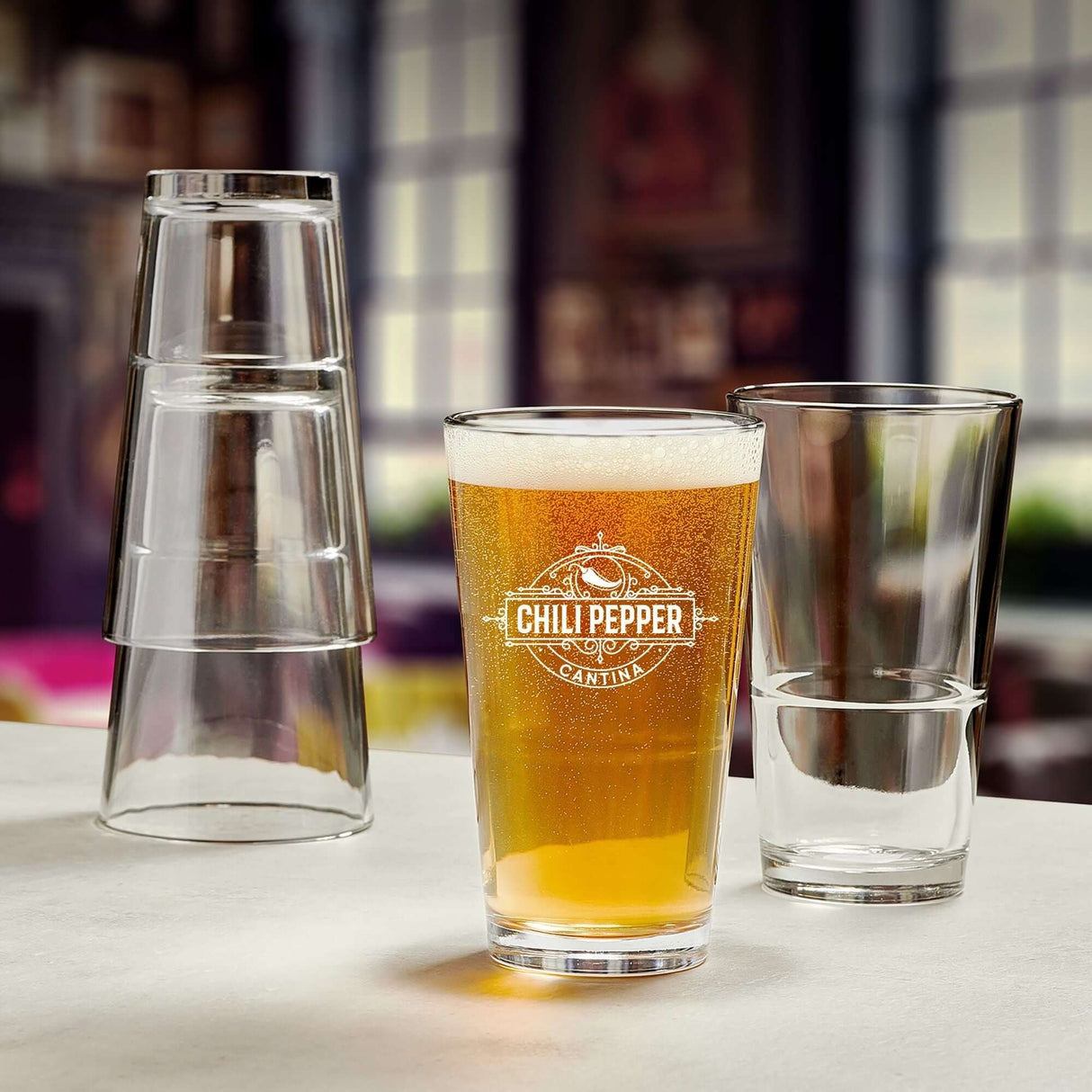Custom 16oz Stackable Mixing Glass 
