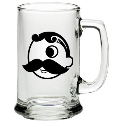 Custom 15 oz Handled Glass Mug