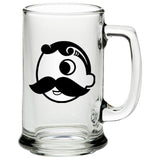 Custom 15 oz Handled Glass Mug