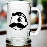 Custom 15 oz Handled Glass Mug