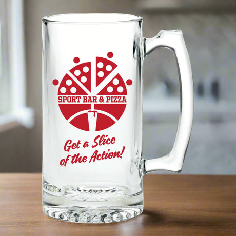 Custom 25 oz Sport Beer Glass Mug with Trigger Handle