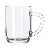 Custom Libbey 10 oz All-Purpose Glass Mug, clear glass design, perfect for coffee or iced tea.