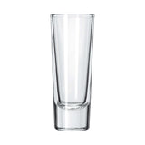 Clear 2 oz Libbey tequila shooter shot glass for stylish serving of shots.