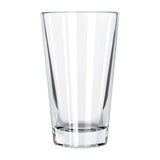 Custom 14 oz. Libbey cooler mixing glass, perfect for cocktails, craft beers, and promotional use in restaurants.