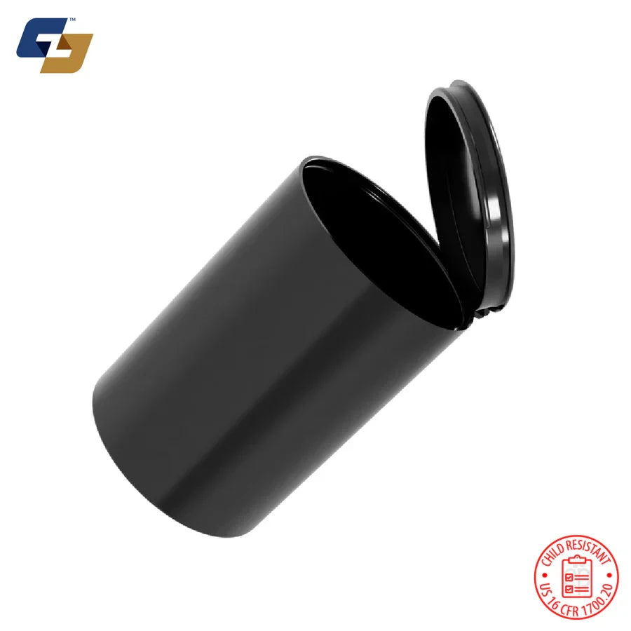 Custom 8 Dram (1 Gram) Child Resistant Pop Top Bottles