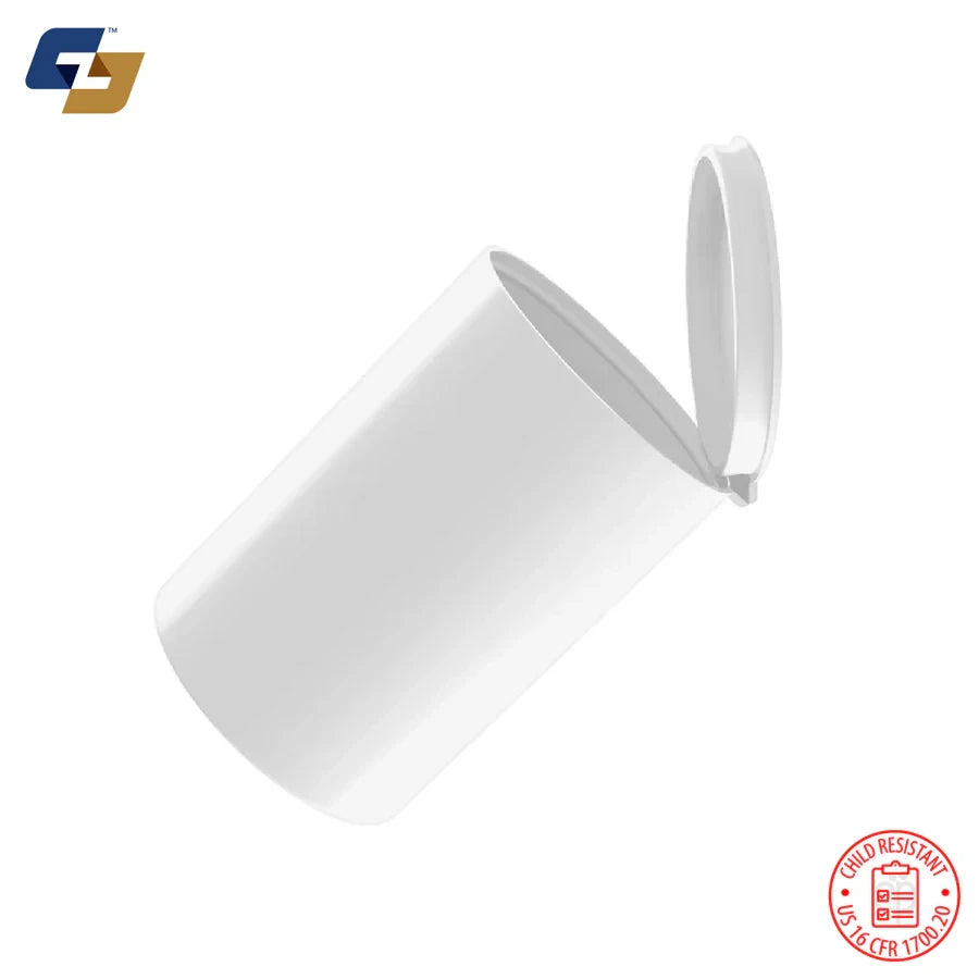 Custom 8 Dram (1 Gram) Child Resistant Pop Top Bottles